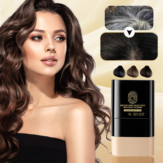 💇‍♀️ BUY 2 GET 1 FREE! ✨ Instant Hair Color Stick – Built-In Comb, Covers Gray Hair & Gentle Formula 🎨📦