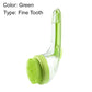 🐾 Buy 1 Get 1 Free! 🌿 Pet Bath Brush – Long Handle, Shampoo Dispenser, 2 Bristle Types, Easy Grip 🧴