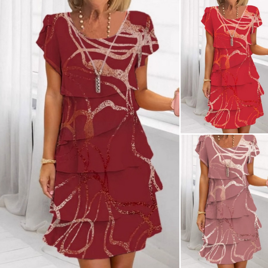 👗 60% OFF NOW! ✨ Women's Elegant Fashion Ruffle Dress – Flirty Ruffles, Flattering Fit & Chic Style 💃
