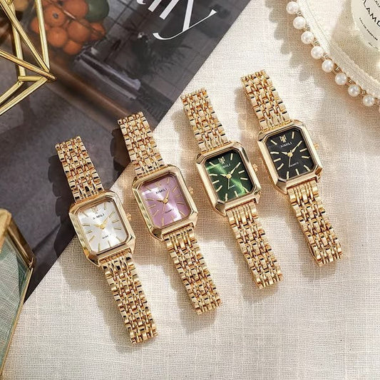 ⌚ 50% OFF NOW! 💎 Women's Luxury Quartz Wristwatch – Rectangular Case, Gradient Dial & Elegant Design ✨