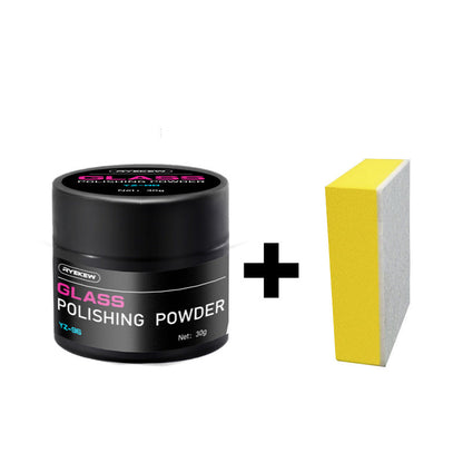 🚗 BUY 2 GET 3! 💎 CERIUM OXIDE POLISHING POWDER - Professional Glass Scratch Remover, Restores Clarity on Windows & Mirrors, Easy-to-Use Formula with Quick Results ✨🧽