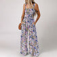 ✨ 50% OFF NOW! 🌼 Women’s Floral Sleeveless Jumpsuit – Smocked Bust & Wide-Leg Summer Chic 👒🏖️