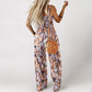 ✨ 50% OFF NOW! 🌼 Women’s Floral Sleeveless Jumpsuit – Smocked Bust & Wide-Leg Summer Chic 👒🏖️