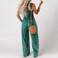 ✨ 50% OFF NOW! 🌼 Women’s Floral Sleeveless Jumpsuit – Smocked Bust & Wide-Leg Summer Chic 👒🏖️