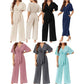 👗 50% OFF NOW!✨ Women's Elegant V-Neck Wide Leg Jumpsuit – Waist Tie & Flattering Fit – All-Day Chic 💃