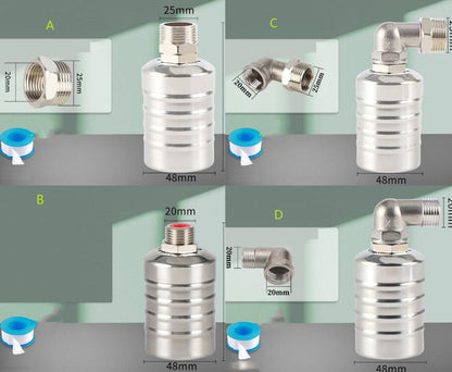 💦😫Tired of Tank Overflow? | 50% OFF! 304 Stainless‑Steel Auto Float Valve 🚰🌊