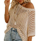 👚50% OFF NOW! ✨ Women's Mesh Knit Top – Cloud-Soft, Seductive Details & Perfect Cover-Up