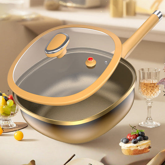 🍳 60% OFF NOW! ✨ 12in Titanium Alloy Non-Stick Pot - Healthy Cooking Without Chemicals, Dishwasher Safe & Cool-Touch Handles 🔥📦