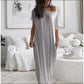 👗 50% OFF NOW! 🌸 Women's Breathable V-Neck Dress – Pockets, Wrinkle-Free & Flattering Fit 🏖️