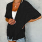 👚 50% OFF NOW! ☀️ Flowy Short Sleeve Cardigan – Lightweight, Breathable & Effortlessly Chic – Summer Essential 🌿