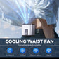 🌬️ 50% OFF NOW!🔋 Portable Adjustable Cooling Waist Fan – 150 Speeds & 10,000mAh Power Bank – Hands-Free Relief 🏔️