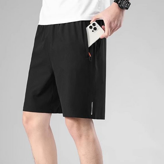 🌞 Buy 1 Get 1 Free! 🩳 Men’s Elastic Waist Shorts – Cool, Breathable & Secure for Summer 🏃‍♂️💨