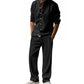 👔 50% OFF NOW! 🌿 Men's Casual Breathable Shirt and Pants Set – Linen Blend & Relaxed Fit – Functional Design & Solid Colors 🚶‍♂️