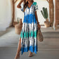 🎉  50% OFF! 👗 Gradient V-Neck Dress – Watercolor Summer Dream 💖