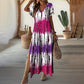 🎉  50% OFF! 👗 Gradient V-Neck Dress – Watercolor Summer Dream 💖