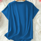 👕 60% OFF NOW! 🌸 Fashion Loose Short Sleeve Top – Notched V-Neck, Asymmetrical Hem & Lightweight Fabric (5 Colors, S–2XL) ✨