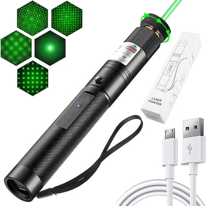 🔦 50% OFF WHILE STOCKS LAST! ✨ Rechargeable Waterproof Laser Pointer Pen - 3 Modes, 1000ft Range, Ideal for Presentations/Outdoor Use 🎯📦