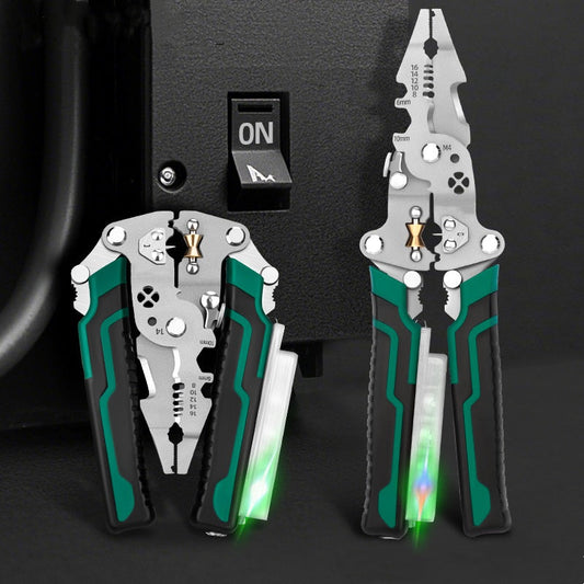 🔧 50% OFF NOW! ✨ Multifunctional Foldable Wire Stripping Scissors - 5-in-1 Tool with Voltage Tester & Crimper for Electricians & DIY Projects ⚡✂️