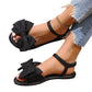 🎀 50% OFF NOW! 👡 Soft Sole Outwear Casual Flat Beach Sandals – Bow Detail & Ultra-Comfort ☀️