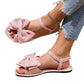 🎀 50% OFF NOW! 👡 Soft Sole Outwear Casual Flat Beach Sandals – Bow Detail & Ultra-Comfort ☀️