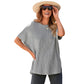 🌸 50% OFF NOW! 👕 Women's Loose Short Sleeve Knit Top – Soft, Breathable & Versatile for Daily Casual ✨
