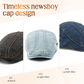🧢 50% OFF NOW! 🕰️ Unisex Denim Newsboy Cap – Vintage Style, Adjustable & Breathable – Perfect for Casual Outfits ✨