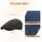 🧢 50% OFF NOW! 🕰️ Unisex Denim Newsboy Cap – Vintage Style, Adjustable & Breathable – Perfect for Casual Outfits ✨