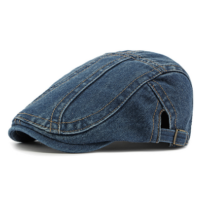 🧢 50% OFF NOW! 🕰️ Unisex Denim Newsboy Cap – Vintage Style, Adjustable & Breathable – Perfect for Casual Outfits ✨