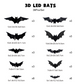 🦇 Spooky 3D Bat LEDs – 50% OFF! 👻 Flex-Wing Flight, Purple Glow ✨