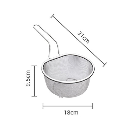 🎉 2026 Sale — Over 36,000 Sold! 💞 Handheld Steel Sieve – No Rust, No Splatter 🍲