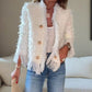 Women’s Fashion Button Tassel Short Coat（50% OFF）