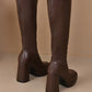Women's Trendy PU Leather Knee-High Boots（50% OFF）