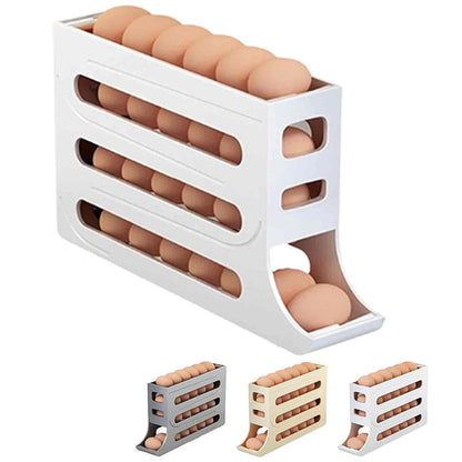 💥 50% OFF! 🎉 Automatic Rolling Egg Holder for Fridge 🥚