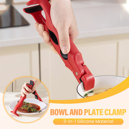 🍽️ 50% OFF NOW! 🛡️ 3-in-1 Silicone Bowl Clip – Anti-Slip Grip, Dishwasher Safe & Versatile Use 🧼