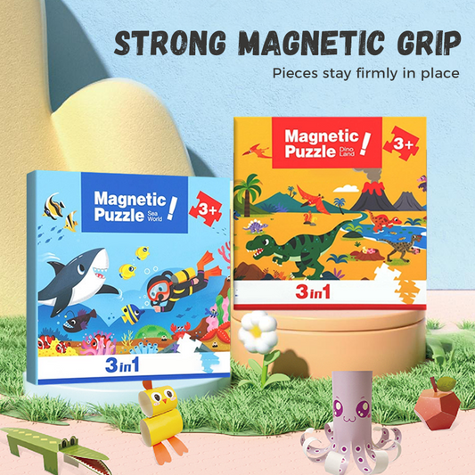 🧩 60% OFF! 🧠 Magnetic Puzzles for Kids - Educational Fun with Shapes & Colors, Boosts Creativity & Logic Skills 🎨📦