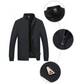 🧥 60% OFF! 💨 Men's Anti-Wrinkle Zippered Jacket - Waterproof and Windproof, Warm Comfort for Winter Outdoor Activities ❄️📦