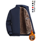 🧥 60% OFF! 💨 Men's Anti-Wrinkle Zippered Jacket - Waterproof and Windproof, Warm Comfort for Winter Outdoor Activities ❄️📦