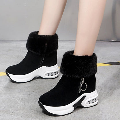 👢 60% OFF NOW! ✨ Women’s Thick Sole Lined Ankle Boots - Warm & Comfortable for Winter, Stylish Urban Look with Non-Slip Grip ❄️📦