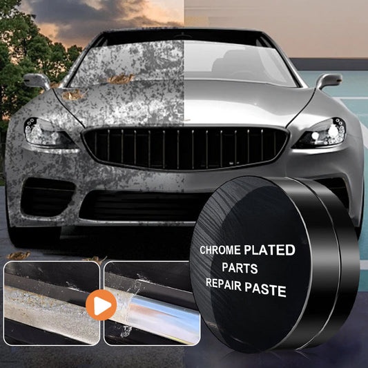🚗 BUY 1 GET 1 FREE! ✨ Chrome Plated Car Repair Paste - Restores Bumpers/Handles, Weather-Resistant & Easy Application 🔧📦