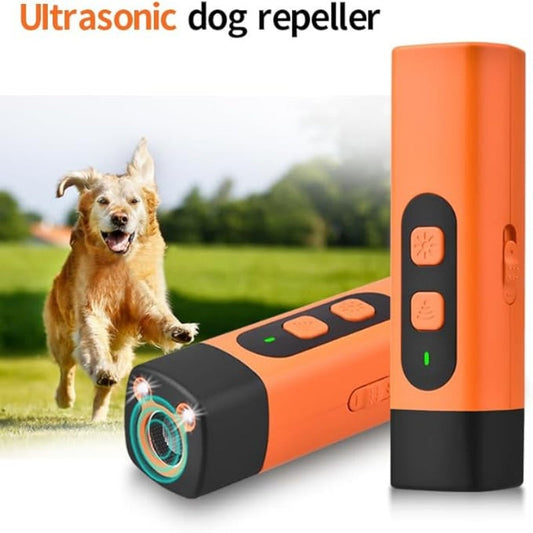 🐕 50% OFF NOW! ✨ PORTABLE DOG DETERRENT - Ultrasonic & LED Strobe Technology, Rechargeable and Waterproof, Safe and Humane for Outdoor Activities 🛡️🔦