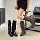 🎉 2026 Sale — Over 33,000 Sold! 👢 Women's Fashion Long Boots – Chunky Heel for Height & Balance, Stretch Fit Slims the Leg! ✨
