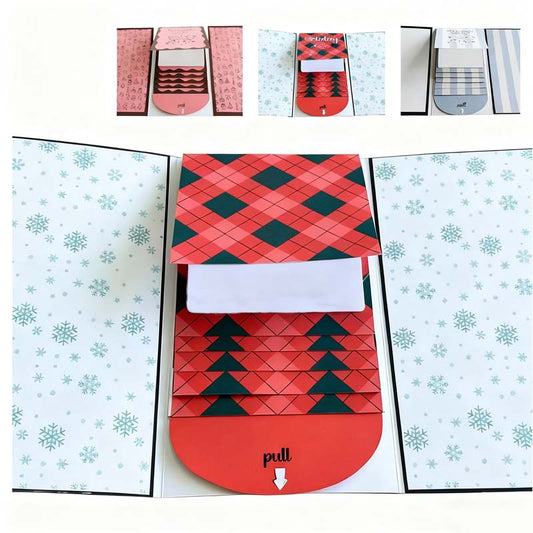 🎄 50% OFF! 🎁 Creative Christmas Waterfall Gift Card Booklet – Unique & Festive Holiday Gift ✨、