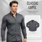 👔 60% OFF NOW! ✨ Men's Solid Color Lapel Long Sleeve Shirt - Classic Business Formal Wear with Comfortable Fit & Wrinkle-Resistant Fabric 💼🎯