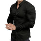 👔 60% OFF NOW! ✨ Men's Solid Color Lapel Long Sleeve Shirt - Classic Business Formal Wear with Comfortable Fit & Wrinkle-Resistant Fabric 💼🎯
