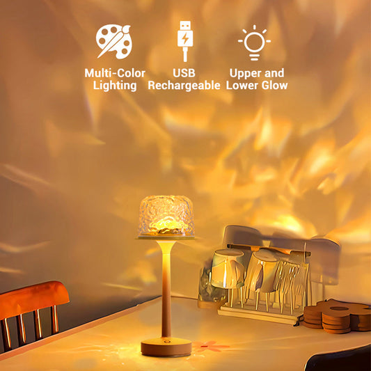 🌊 69% OFF NOW! ✨ 16-Color Water Ripple Night Light - Remote Control & 8 Dynamic Modes for Soothing Ambient Lighting 🎨🌙