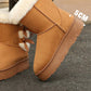 👢 68% OFF NOW! ✨ Women's Plush Bowtie Platform Snow Boots - Thermal Insulated & Waterproof Winter Boots with Anti-Slip Sole for Snowy Days ❄️🎀