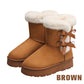 👢 68% OFF NOW! ✨ Women's Plush Bowtie Platform Snow Boots - Thermal Insulated & Waterproof Winter Boots with Anti-Slip Sole for Snowy Days ❄️🎀