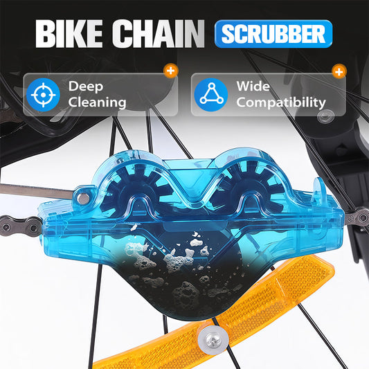 🔧 50% OFF NOW! ✨ Bike Chain Scrubber - Deep Cleaning Tool with 4 Brushes for Efficient Drivetrain Maintenance & Reusable Design 🚴‍♂️💦