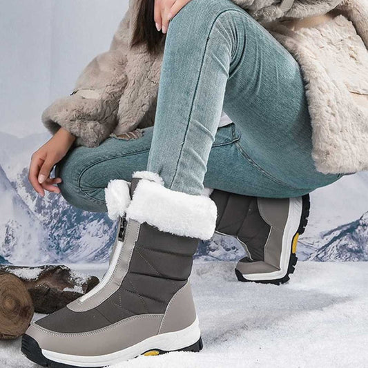👢 50% OFF NOW! ✨ Women’s Non-Slip Warm Zipper Snow Boots - Thermal Insulated & Water-Resistant Winter Boots for Cold Weather 🌨️🔗