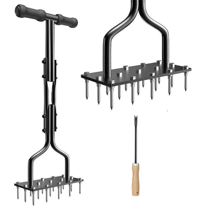 🌱 50% OFF NOW! 🛠️ Auto-Clean Spike Lawn Aerator – Lush Grass & Easy Soil Loosening ✨